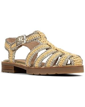 Donald J Pliner Layna Raffia Sandal - Metallic
