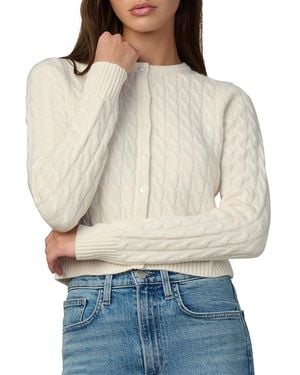Joe's Jeans The Cable Dani 100% Cashmere Cardigan - Gray
