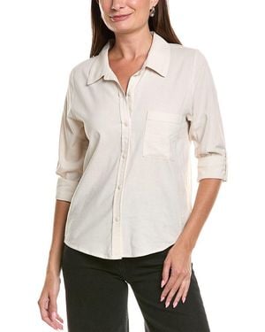 Splendid Woven Button-Down Shirt - White