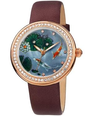 Burgi Burgi Satin Watch - Gray