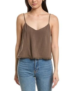 Z Supply Sabel Linen-Blend Tank - Blue