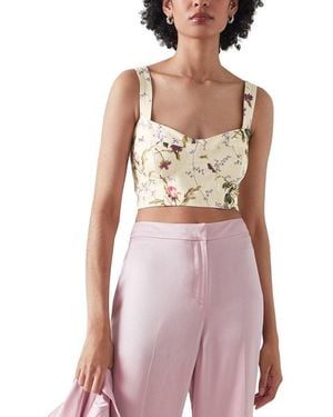 LK Bennett L.K.Bennett Eloise Woven Top - Purple