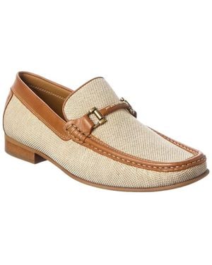 Donald J Pliner Danner Jute & Leather Loafer - White