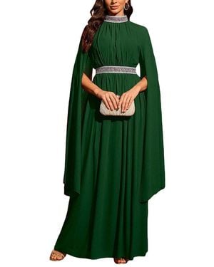 VIBI Embellished Maxi Dress - Green