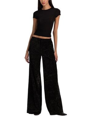Alice + Olivia Conor Clean Waist Trouser - Black