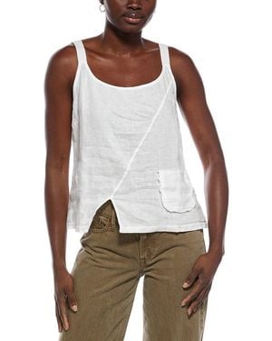 XCVI Kiesten Linen Tank - White