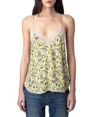 Zadig & Voltaire Christy Soft Small Garden Tank - Green