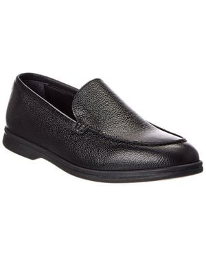 M by Bruno Magli Primo Casual Venetian Leather Loafer - Black