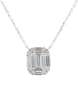 Maitre De Diamant 18K 0.27 Ct. Tw. Diamond Illusion Necklace - White