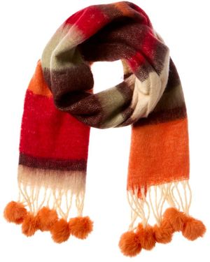 La Fiorentina Stripe Scarf - Red