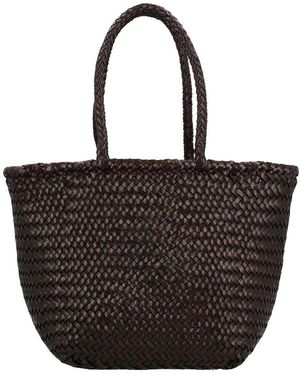 Dragon Diffusion Grace Small Leather Tote - Black
