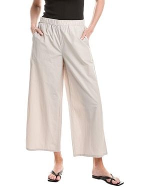 Eileen Fisher Wide Ankle Pant - Natural