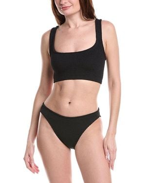 Hunza G Hunza G 2Pc Coverage Xandra Bikini Set - Black