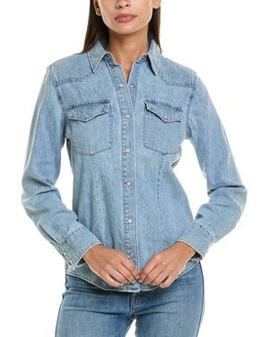 Johnny Was Provence Denim Shirt - Blue