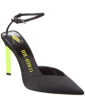 The Attico Perine Satin Pump - Metallic