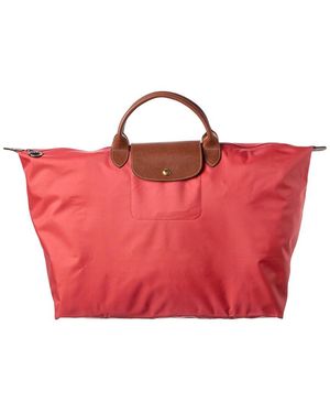 Longchamp Le Pliage Original Large Canvas Travel Bag - Red