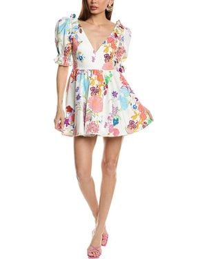 Borgo De Nor Aja Pique Mini Dress - White