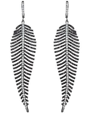 Eye Candy LA The Luxe Collection Cz Kanii Earrings - Black