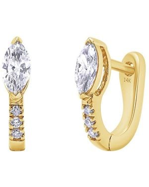 Meira T 14K 0.40 Ct. Tw. Lab-Grown Diamond Earrings - Metallic