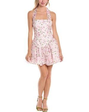 Bardot Marabella Halter Mini Dress - Pink