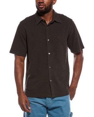 Theory Noll Surf Terry Polo Shirt - Black