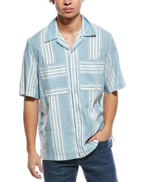 Todd Synder X Champion Linen-Blend Carpenter Shirt - Blue