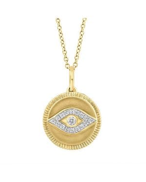 Effy Fine Jewelry 14K 0.10 Ct. Tw. Diamond Necklace - Metallic