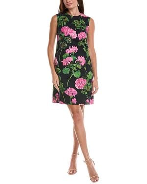 Oscar de la Renta Shift Dress - Black