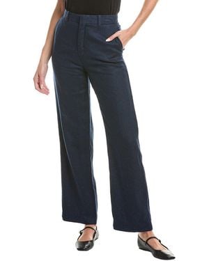 DL1961 Mabel Straight Linen Trouser - Blue
