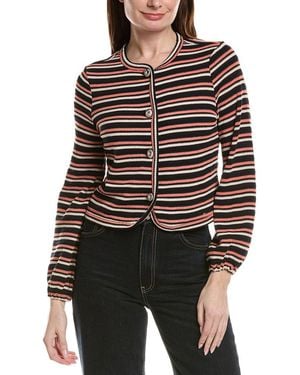 Cece Elastic Cuff Knit Cardigan - Black