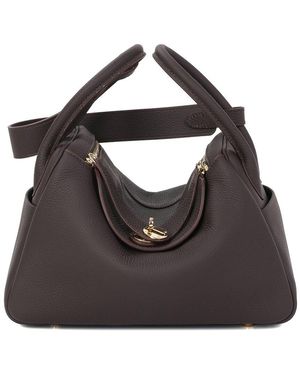 Tiffany & Fred Paris Pebbled Leather Top-Handle Bag - Black