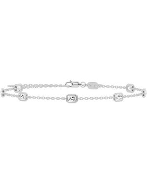 Lab Grown Diamonds 14K 1.00 Ct. Tw. Lab-Grown Diamond Station Bracelet - White