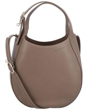 Longchamp Le Foulonne Leather Tote - Brown