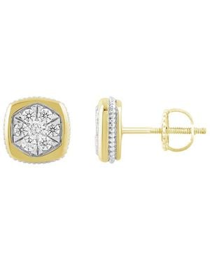 Ethos Creations Brilliant Bloom 14K 0.33 Ct. Tw. Lab-Grown Diamond Stud Earrings - Metallic