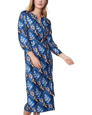 J.McLaughlin Seville Silk-Blend Dress - Blue