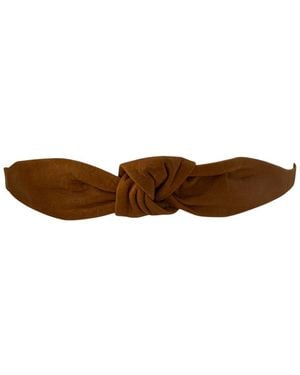 Ada Knot Leather Belt - Brown
