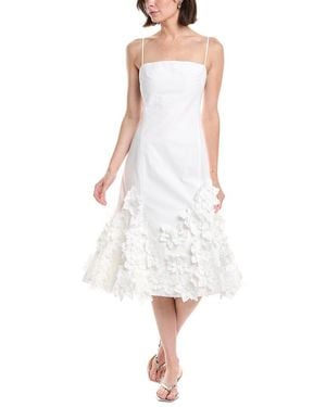 Jonathan Simkhai Bella Floral Midi Dress - White