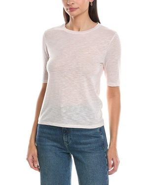 Vince Essential Elbow Sleeve T-Shirt - White