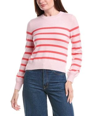 Isla Frankie Stripe Cashmere Top - Red