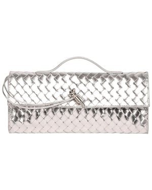 Walter Baker Juliette Leather Clutch - Metallic