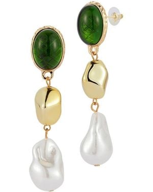 Sphera Milano Plated Cz Earrings - Metallic