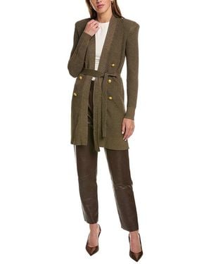 L'Agence Noe Double Breasted Cardigan - Green