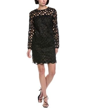 Akris Lace Silk Mini Dress - Black