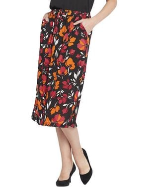 NYDJ Tropical Waves Midi Skirt - Red