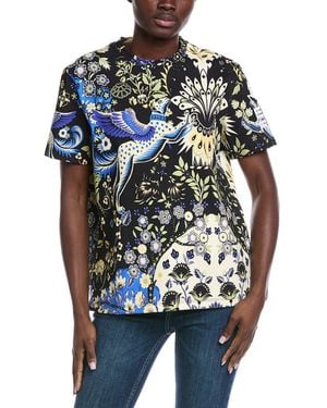 Etro Print Jersey T-Shirt - Blue