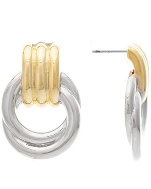 Rivka Friedman Rhodium Plated Earrings - White