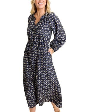 Tommy Bahama Diamond Cay Linen-Blend Maxi Dress - Blue