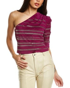IRO Moroni Suede Top - Purple