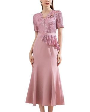 LEBRIN ATELIER Midi Dress - Pink