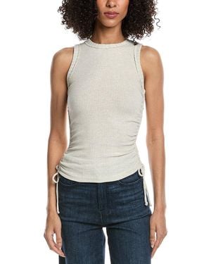Project Social T Drifter Ruched Side Ash Jumper - White